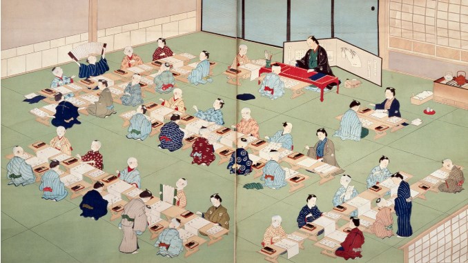 Ilustrasi gambar Terakoya/Shujuku, anonim
